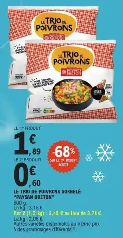 E.Leclerc Express Paysan Breton Le Trio de Poivrons offre