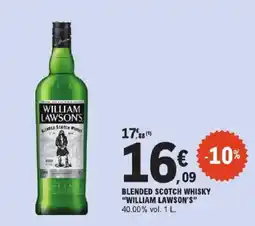 E.Leclerc Express WILLIAM LAWSON'S Blended Scotch Whisky offre