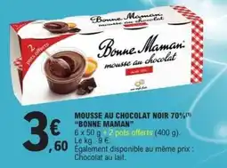 E.Leclerc Express Bonne Maman mousse au chocolat offre