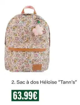 Monoprix Héloïse Sac à dos "Tann's" offre