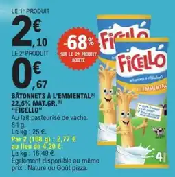E.Leclerc Express FICELLO BÂTONNETS À L'EMMENTAL offre