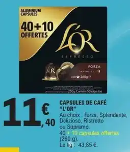 E.Leclerc Express L'OR CAPSULES DE CAFÉ offre