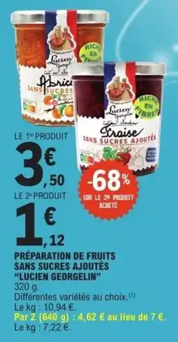 E.Leclerc Express Lucien Georgelin Préparation de fruits sans sucres ajoutés offre