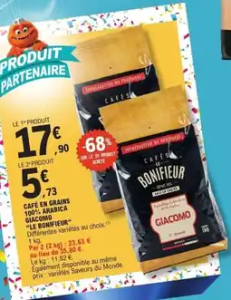 E.Leclerc Express CAFÉS LE BONIFIEUR offre