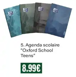 Monoprix Oxford School Teens Agenda scolaire offre