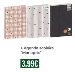 Monoprix Monoprix Agenda scolaire offre