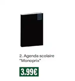 Monoprix Monoprix Agenda scolaire offre