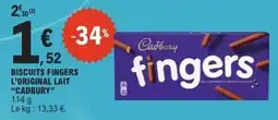 E.Leclerc Express Cadbury biscuits fingers offre