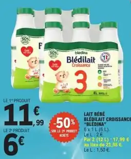 E.Leclerc Express Blédilait Croissance offre