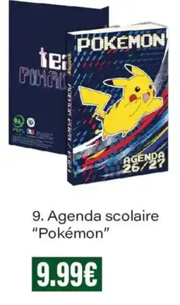 Monoprix Pokémon Agenda scolaire offre