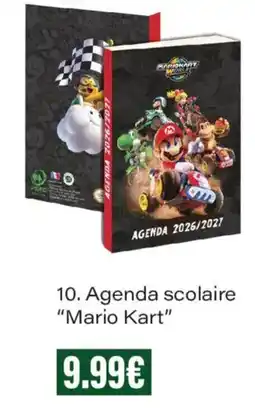 Monoprix Mario Kart Agenda scolaire offre