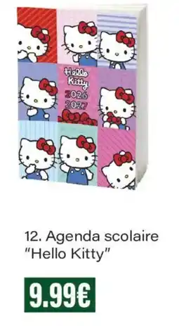 Monoprix Hello Kitty Agenda scolaire offre