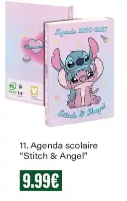 Monoprix Stitch & Angel Agenda scolaire offre