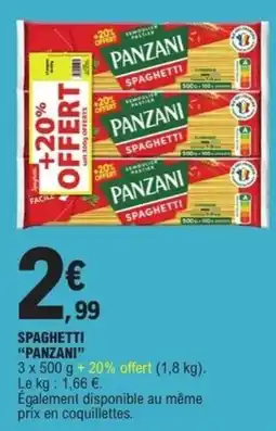E.Leclerc Express PANZANI SPAGHETTI offre