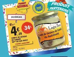 E.Leclerc Express Pierre Laguillhon Confit de Gésiers de Canard offre