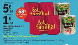 E.Leclerc Express d'aucy Petits pois & carottes offre