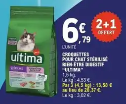 E.Leclerc Express ultima Croquettes pour chat stérilisé offre