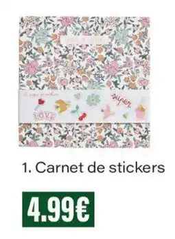 Monoprix Carnet de stickers offre