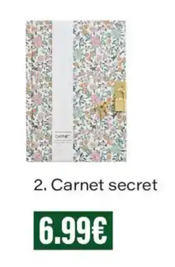Monoprix Carnet secret offre