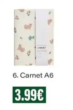 Monoprix CARNET Carnet A6 offre