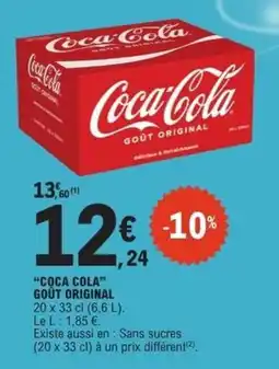 E.Leclerc Express Coca-Cola GOÛT ORIGINAL offre