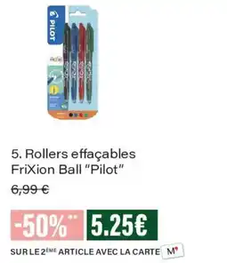 Monoprix Pilot Rollers effaçables FriXion Ball offre