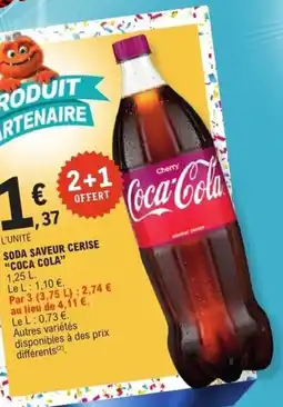 E.Leclerc Express Coca-Cola soda saveur cerise offre