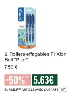 Monoprix Pilot Rollers effaçables FriXion Ball offre