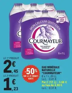 E.Leclerc Express Courmayeur Eau minérale naturelle offre