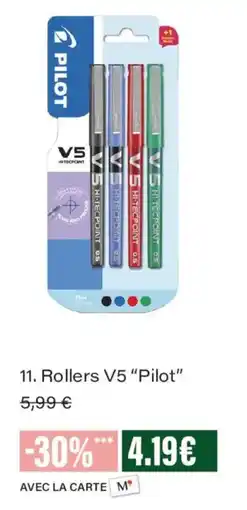 Monoprix Pilot Rollers V5 offre