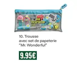 Monoprix Mr. Wonderful Trousse avec set de papeterie offre