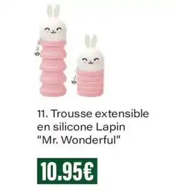 Monoprix Mr. Wonderful Trousse extensible en silicone Lapin offre