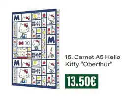 Monoprix Oberthur Carnet A5 Hello Kitty offre