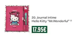 Monoprix Hello Kitty Journal intime offre