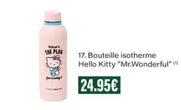 Monoprix Bouteille isotherme Hello Kitty "mr. wonderful" offre