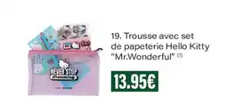 Monoprix Hello Kitty Trousse avec set de papeterie offre