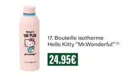 Monoprix Hello Kitty Bouteille isotherme mr.wonderful offre