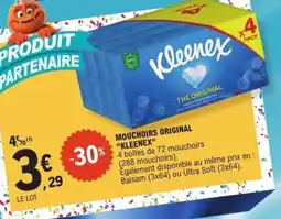 E.Leclerc Express Kleenex Mouchoirs Original offre