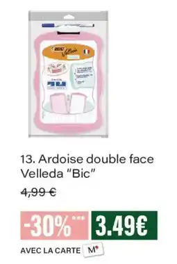 Monoprix Velleda Ardoise double face offre