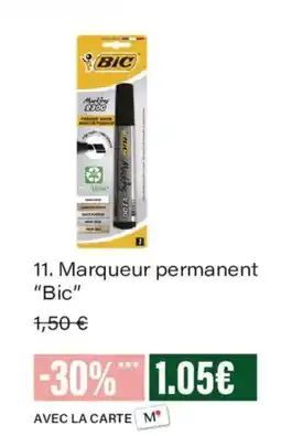 Monoprix Bic Marqueur permanent offre