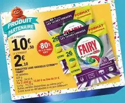 E.Leclerc Express FAIRY TABLETTES LAVE-VAISSELLE CITRON offre