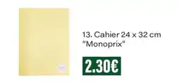 Monoprix Oxford Cahier Duo offre