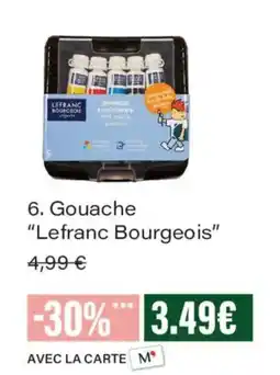 Monoprix Lefranc Bourgeois Gouache offre