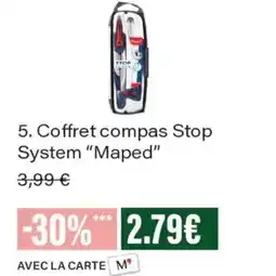 Monoprix Maped Coffret compas Stop System offre