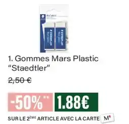 Monoprix Staedtler Gommes Mars Plastic offre