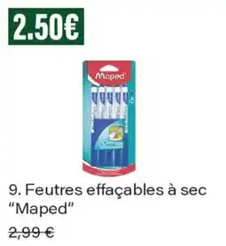 Monoprix Maped Feutres effaçables à sec offre