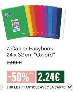 Monoprix Easybook Cahier offre