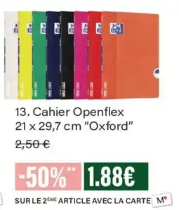 Monoprix Openflex Cahier offre