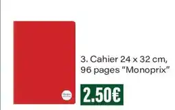 Monoprix Monoprix Cahier 96 pages offre