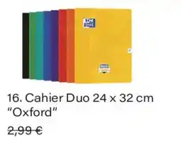Monoprix Duo Cahier Oxford offre